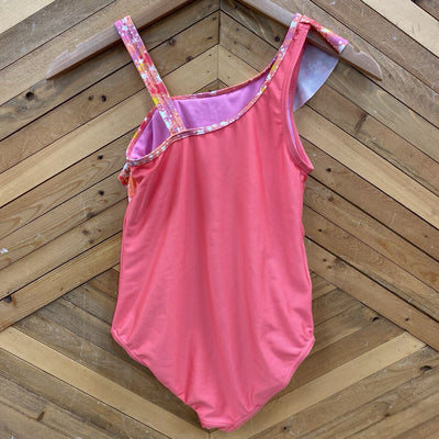 Speedo - Girls' One Piece Swim Suit - MSRP $35: pink-children-12Y