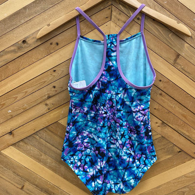 Speedo- Girls' Swim Suit in Blue and Purple: blue, purple-girls-12