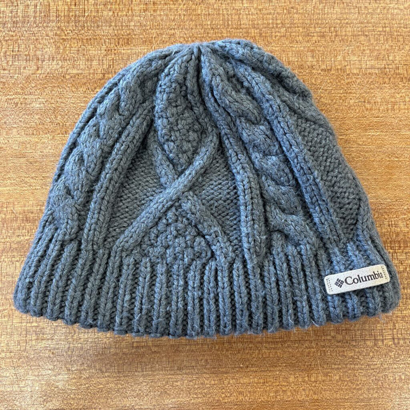 Columbia - Fleece-Lined Cable-Knit Beanie: Grey-women-