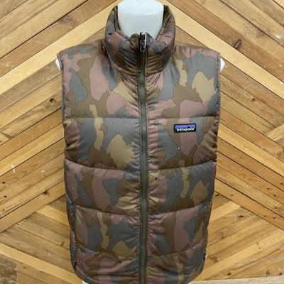 Patagonia Brown Puffer Vest: brown-women-SM