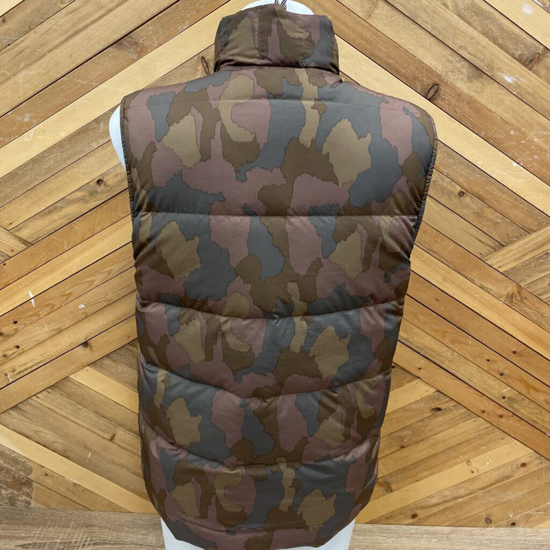 Patagonia Brown Puffer Vest: brown-women-SM