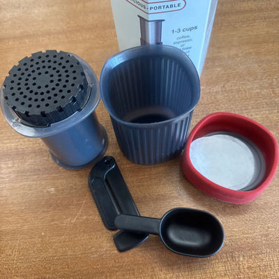 AeroPress - Go Portable Coffee Press - MSRP $70 : Red, Grey-unisex-