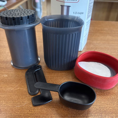 AeroPress - Go Portable Coffee Press - MSRP $70 : Red, Grey-unisex-