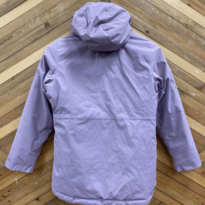 The North Face- Girls' Light Insulated Jacket - MSRP $170: purple-girls-10/12