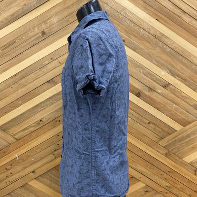 Men's Kolby Button-Up Shirt: blue-men-MD