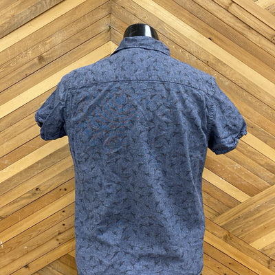 Men's Kolby Button-Up Shirt: blue-men-MD