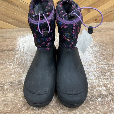 Bogs - Children's Insulated Winter Boots - MSRP $115 - MSRP $: black with colorful print-children-6Y