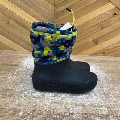 Bogs- Children's Insulated Snow Boots- MSRP $115: blue, yellow, gray-children-2Y