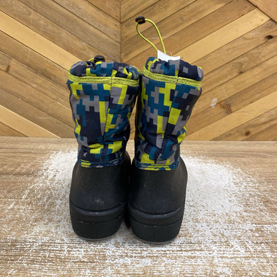 Bogs- Children's Insulated Snow Boots- MSRP $115: blue, yellow, gray-children-2Y
