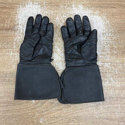 Men's Black Leather Gloves - MSRP $79: black-men-