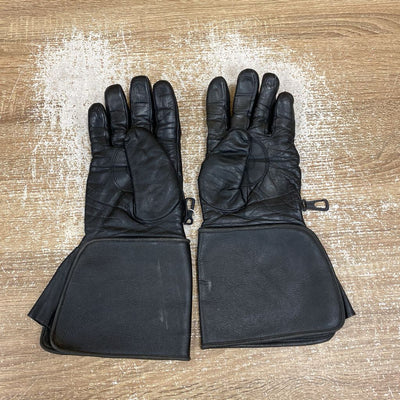 Men's Black Leather Gloves - MSRP $79: black-men-
