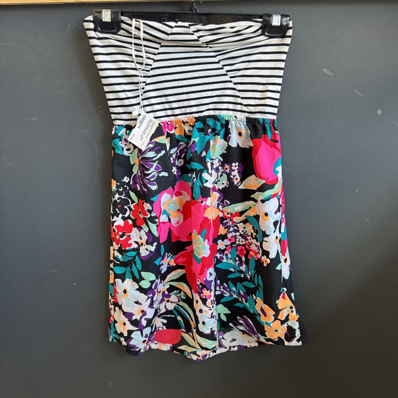 Roxy -Summer Dress - MSRP $58: Black/white/Multi-women-SM