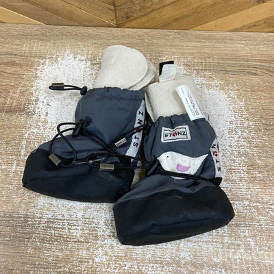 Stonz - Baby Fleece-Lined Booties - MSRP $60: grey -children-LG