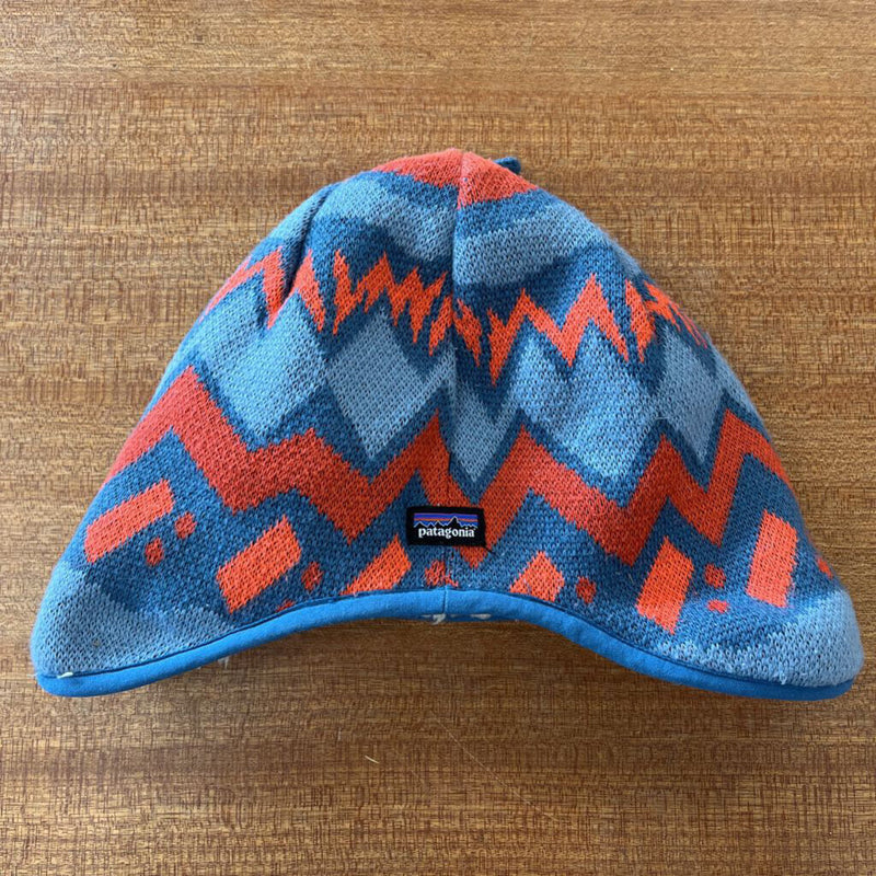 Patagonia - Baby Patterned Beanie Hat - MSRP $50: blue, red-children-Toddler
