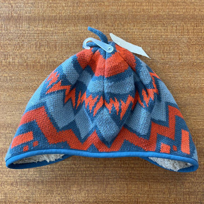 Patagonia - Baby Patterned Beanie Hat - MSRP $50: blue, red-children-Toddler
