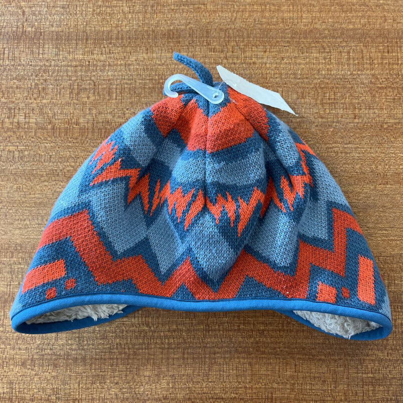 Patagonia - Baby Patterned Beanie Hat - MSRP $50: blue, red-children-Toddler
