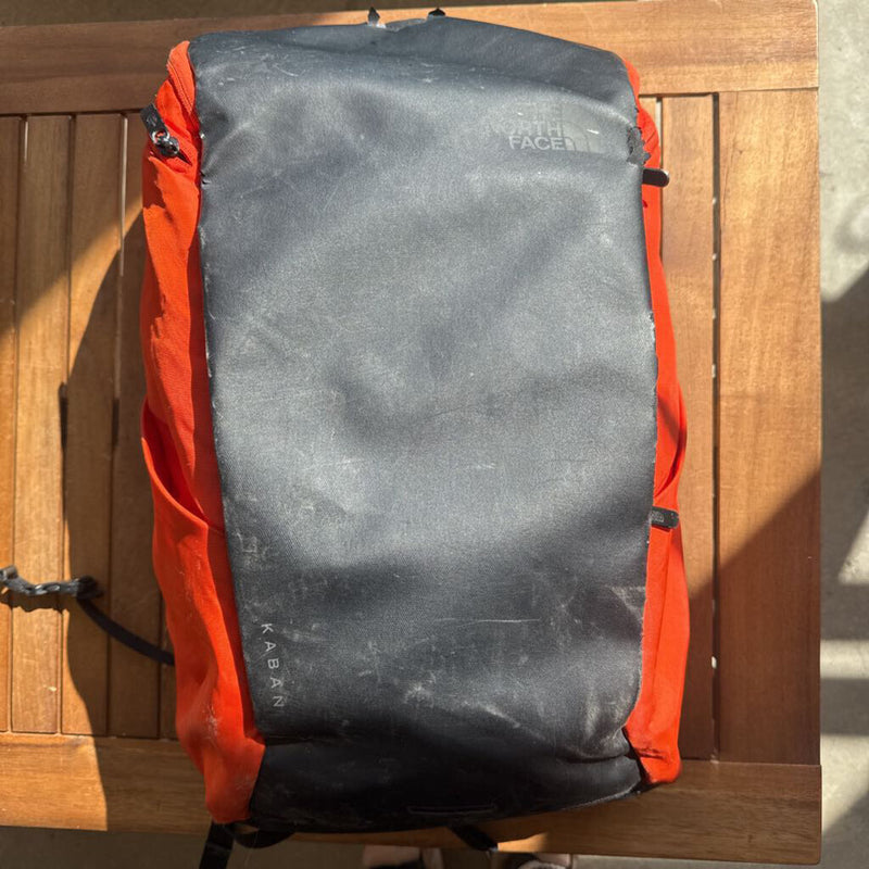 The North Face - Kaban Backpack - MSRP $200: Orange Black --