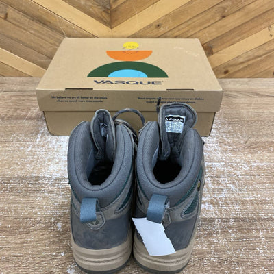 Vasque - Women's Breeze Waterproof Hiking Boots - MSRP $190: Grey/Teal Blue-women-W9.5
