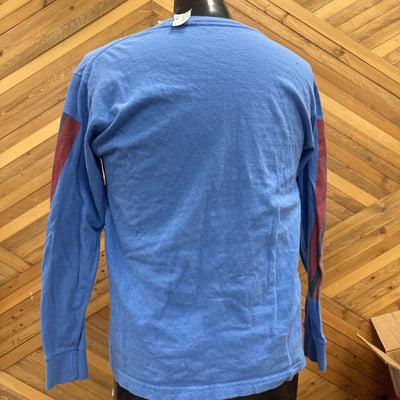 Vans - Men's Longsleeve - MSRP $45: Blue/Red/Orange-men-