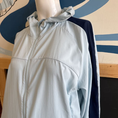 Brooks - Women's Wind Zip UP - MSRP $130: Blue/Navy-women-XL