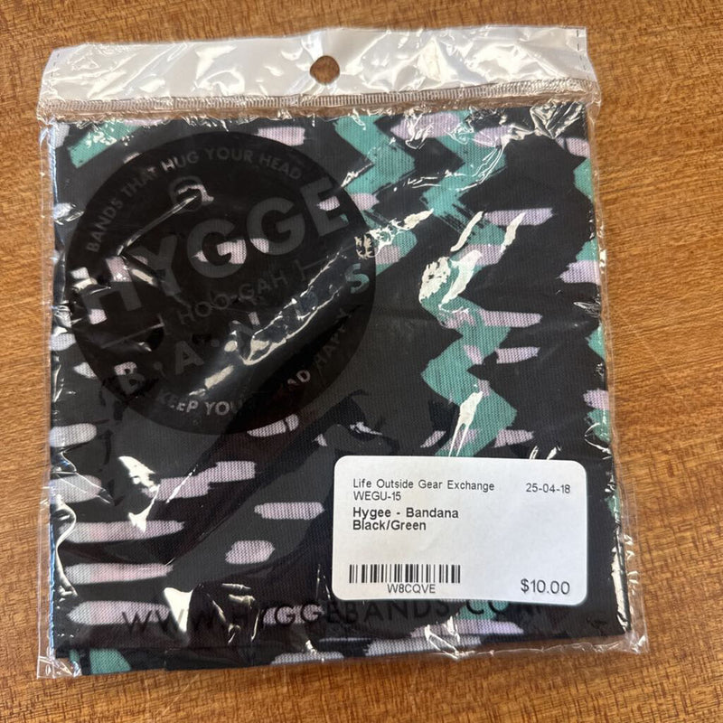 Hygee - Bandana : Black/Green-unisex-