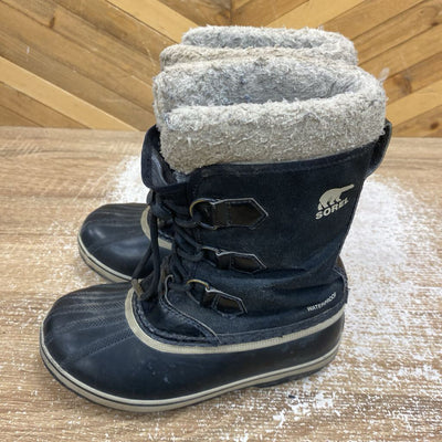 Sorel - Kid's Winter Boots - MSRP $75: Black/White-children-2