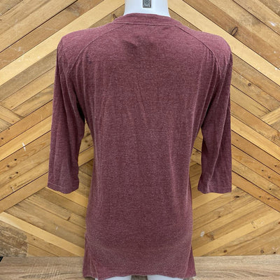 Lole - Women's Button-Down Cardigan - MSRP $68: Maroon/Dark Pink-women-LG
