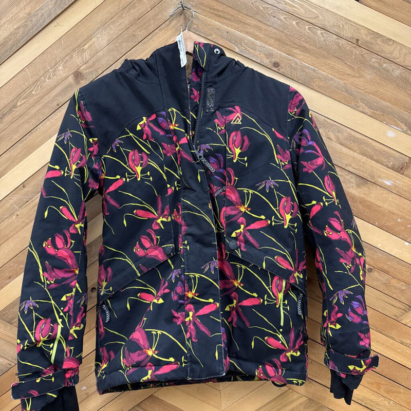 Ripzone - Youth Insulated Winter Jacket - MSRP $130: Black/Pink/Yellow-children-8Y