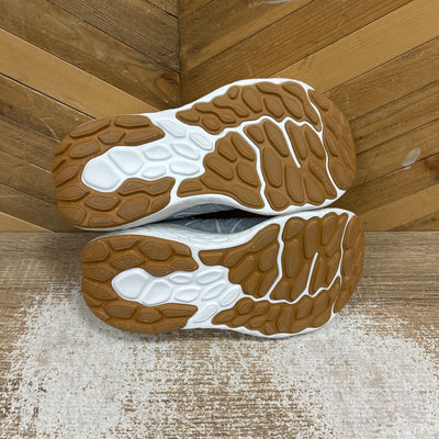 New Balance - Women's Fresh Foam X 1080v12 Lounge Around Running Shoes - MSRP $200: Grey/White/Brown-women-W7 - Wide