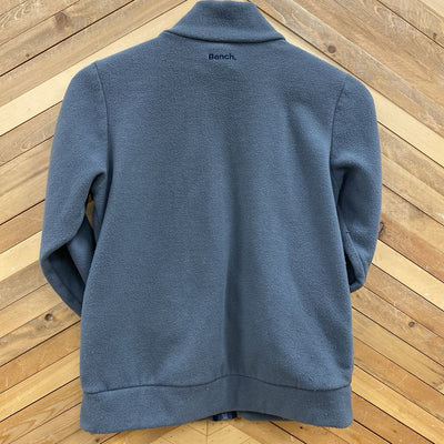 Bench - Kid's Fleece Zip Up - MSRP $50: Grey/Black-children-11/12Y