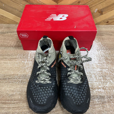 New Balance - Men's Fresh Foam Hierro v4 Trail Running Shoes - MSRP $190: Black/Biege-men-M12
