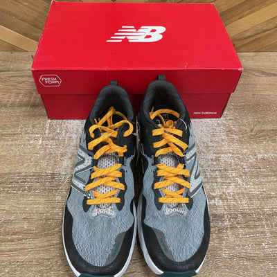 New Balance - Men's Fresh Foam X Hierro v7 Trail Running Shoes - MSRP $180: Grey/Green/Orange-men-M12 - Wide