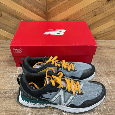 New Balance - Men's Fresh Foam X Hierro v7 Trail Running Shoes - MSRP $180: Grey/Green/Orange-men-M12 - Wide