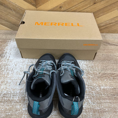 Merrell - Women's MQM 3 Mid GTX Hiking Boots - MSRP $210: Black/Grey/Blue-women-W6
