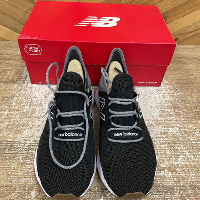 New Balance - Men's Fresh Foam ROAV Tee Shirt Athletic Shoes - MSRP $110: Black/Grey-men-M8.5 - Wide