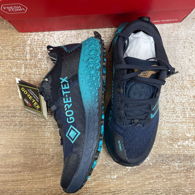 New Balance - Women's Fresh Foam X Hierro v7 GTX Trail Running Shoes - MSRP $220: Navy/Blue-women-W6