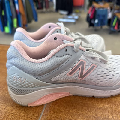 New Balance - Women's 847 walking - MSRP $180: Grey Pink -women-6
