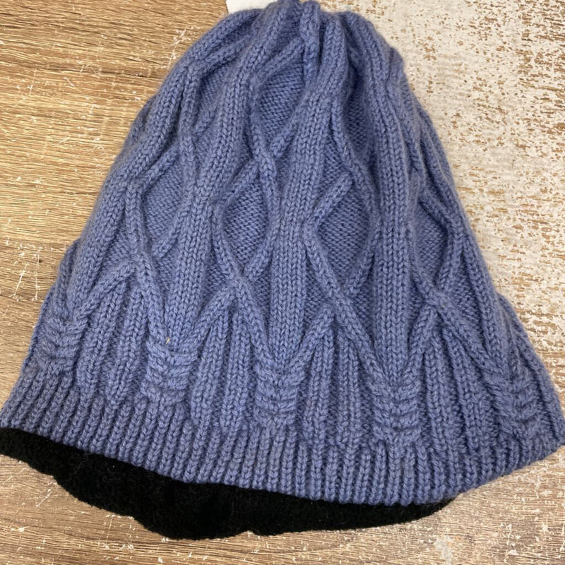 Eddie Bauer - Fleece-Lined Knit Toque: Blue -women-