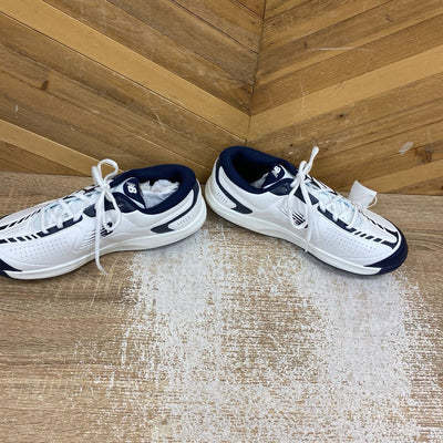New Balance - Men's 696v5 Tennis Hard Court - MSRP $100: white Blue -men-8