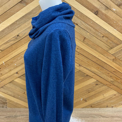 Icebreaker - Women's Cowl Neck Longsleeve - MSRP $260: Blue-women-LG