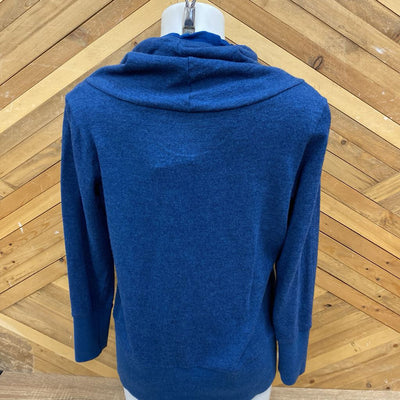 Icebreaker - Women's Cowl Neck Longsleeve - MSRP $260: Blue-women-LG