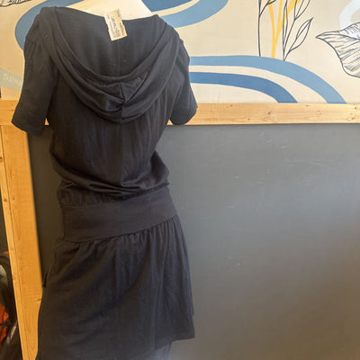 Icebreaker - Women's Hooded Merino Dress - MSRP $220: Black-women-MD