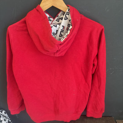 Fila - Kid's Hoodie - MSRP $65: Red/Black-children-XL