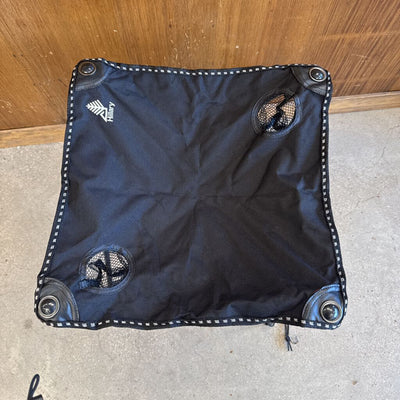 Hillary - Folding Camp Table: Black--19"x19"x17.5"
