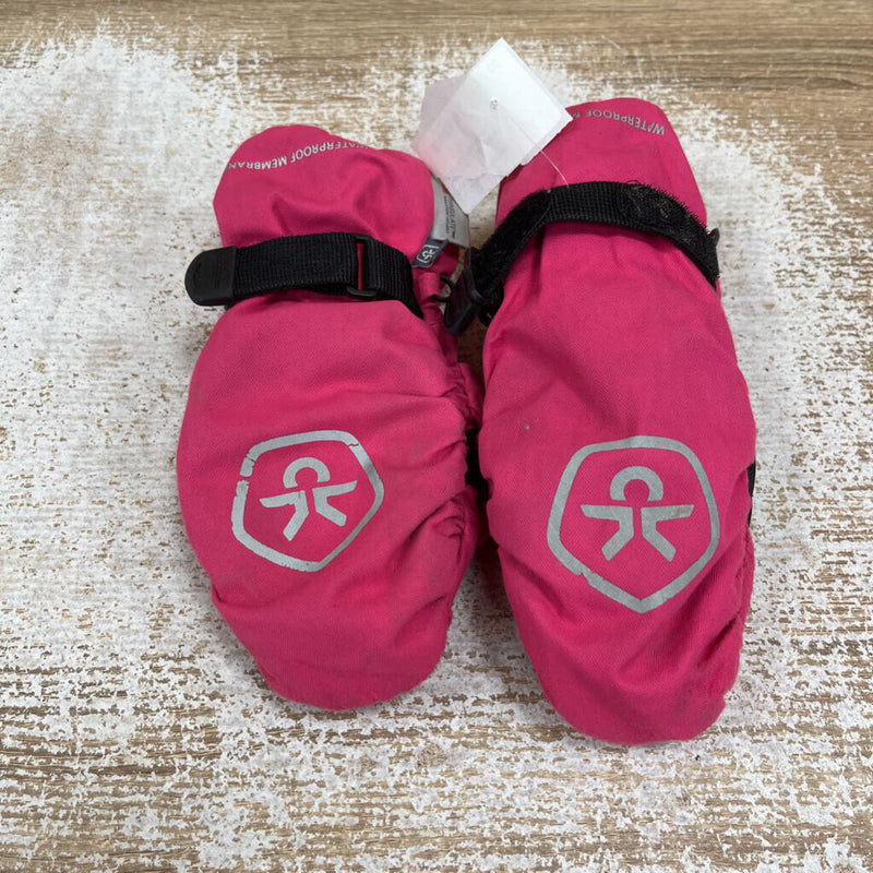 Color Kids - kids Mitts - MSRP $27: Pink/Black-children-