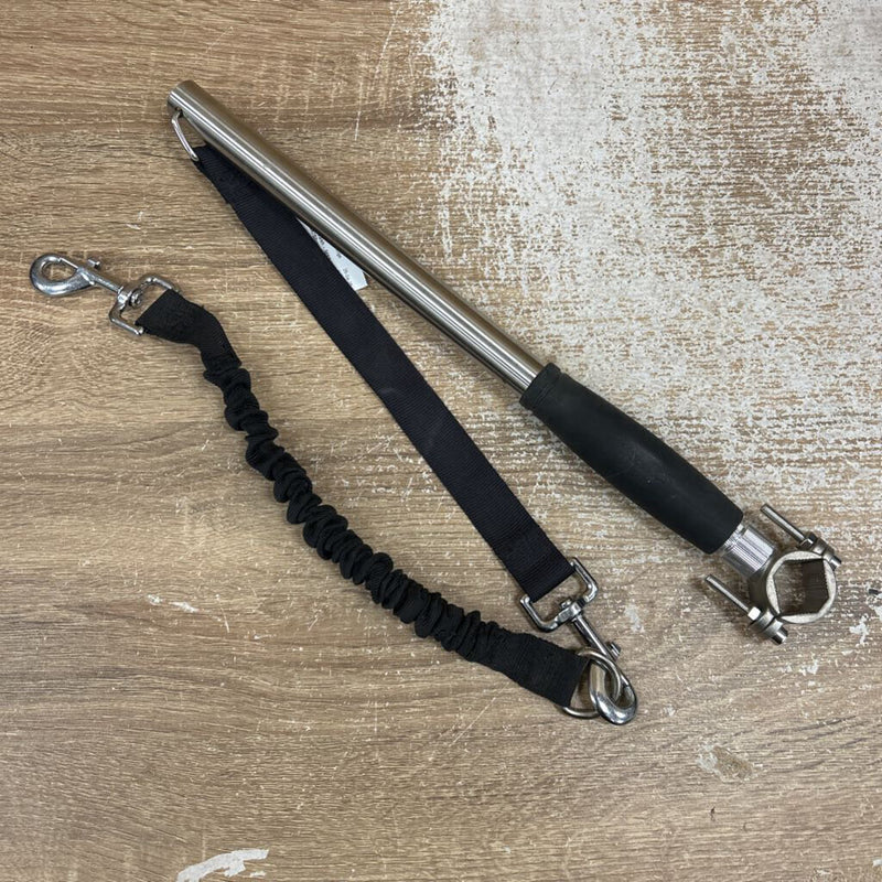 Dog Bike Leash - MSRP comp $40: Black/Silver--