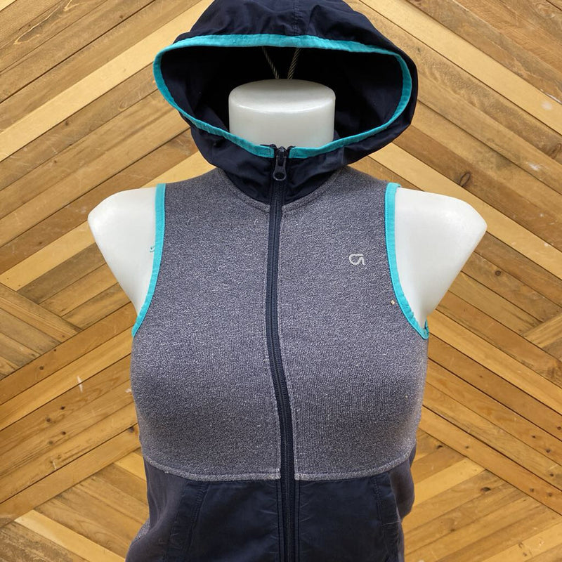 Gap- Youth Vest Hooded : Navy Teal -children-XS Y