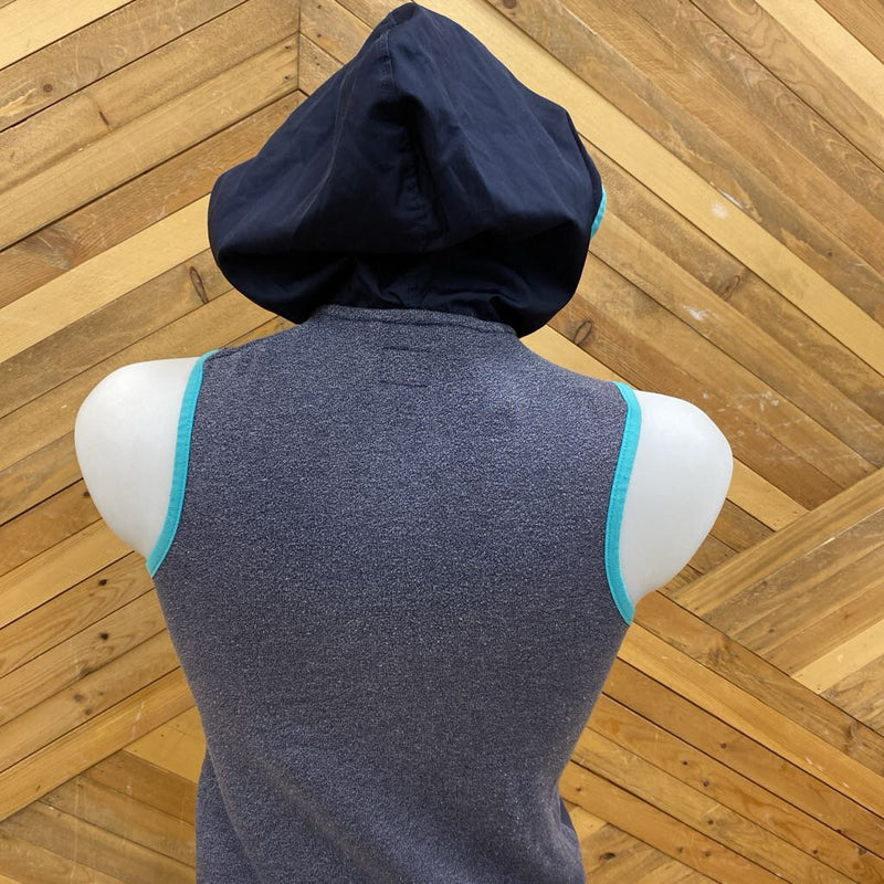 Gap- Youth Vest Hooded : Navy Teal -children-XS Y