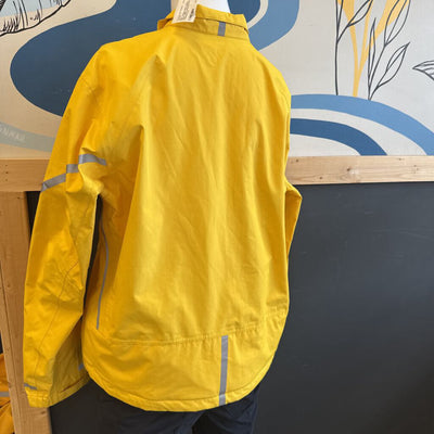 MEC - Women's Rain Cycling Jacket - MSRP compared $264: Yellow/Grey-women-LG