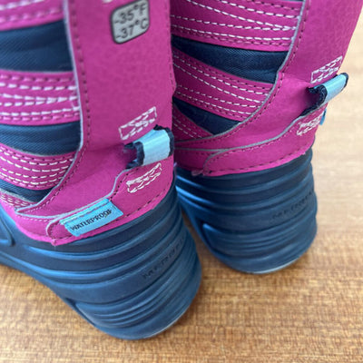 Merrell - Little Kids' Snow Quest Lite 3.0 Jr. Waterproof Boots - MSRP $75: Navy/Pink-children-8M